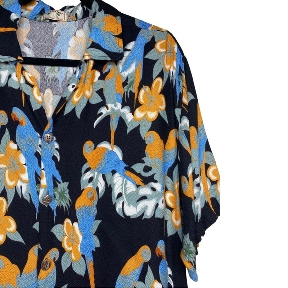Vintage Koko Knot Resort Wear Parrot Hawaiian Button-Up Shirt Sz XL - Picture 5 of 7